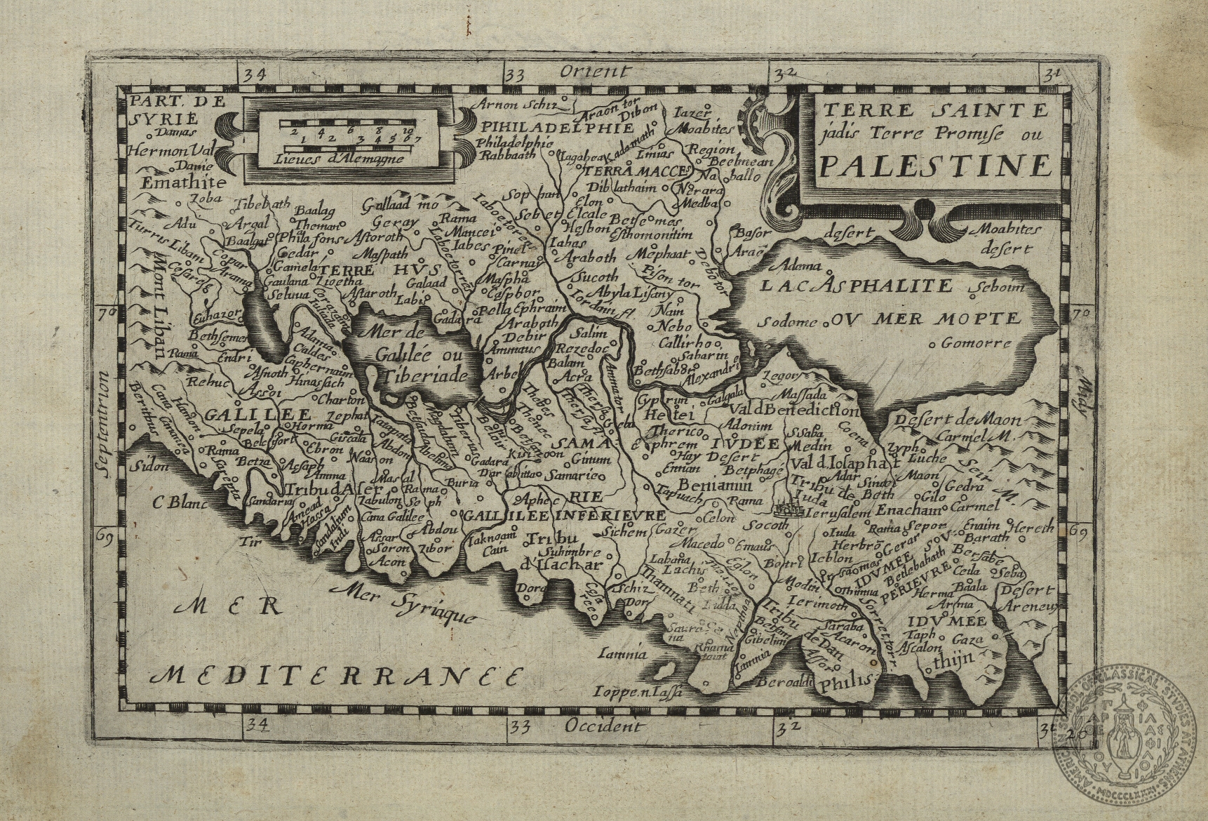 Terre Sainte jadis Terre Promise ou Palestine.